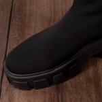 No Rest Sock Boots, Black Color