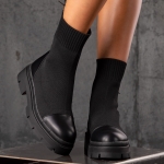 Responsive Sock Boots, Black Color