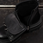 Too Cool Boots With Chain Accent, Black Color