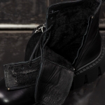 Element Leather Boots, Black Color