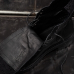 Diamond Boots With Lace Trim, Black Color