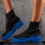 Aura Sock Boots, Blue Color