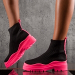 Aura Sock Boots, Black Color