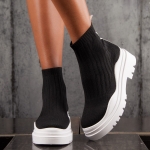 Aura Sock Boots, White Color