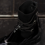 Signal Open Boots, Black Color