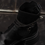 Diana Sock Boots, Black Color