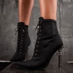 Jazz Heeled Boots, Black Color