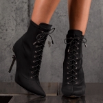 Jazz Heeled Boots, Black Color