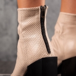 Pillow Talk Heeled Boots, Beige Color