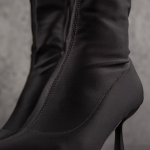Paloma Heeled Boots, Black Color
