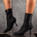 Paloma Heeled Boots, Black Color