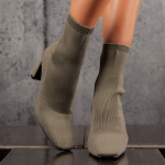 Tiramisu Sock Boots, Green Color