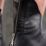 Soleil Heeled Boots, Black Color