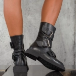 Боти Buckle Up, Черен Цвят