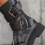 Боти Buckle Up, Черен Цвят