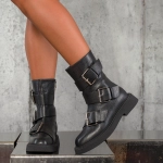 Боти Buckle Up, Черен Цвят