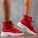 Ambience Sock Sneakers, Red Color