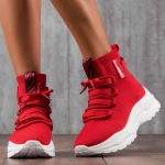 Ambience Sock Sneakers, Red Color