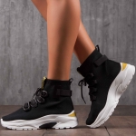 Calabasas Sock Sneakers, Black Color