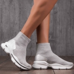 Hypnotic Sock Sneakers, White Color