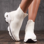 Hypnotic Sock Sneakers, White Color