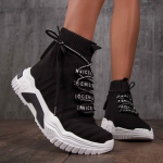 Sunrise Sock Sneakers, Black Color