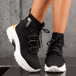Faye Sock Sneakers, Black Color