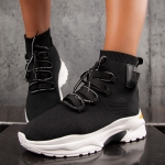 Faye Sock Sneakers, Black Color