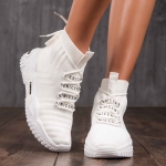 Compilation Sock Sneakers, White Color