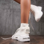 Compilation Sock Sneakers, White Color