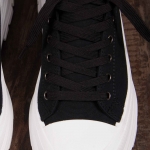Lyra Fabric Sneakers, Black Color