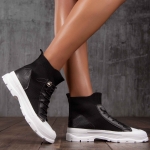 Dakota Sock Sneakers, Black Color