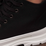 Panama High-Top Sneakers, Black Color