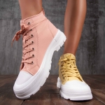 Sundae High-Top Sneakers, Yellow Color