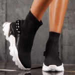After Party Sock Sneakers, Black Color