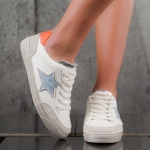 Sugar Sneakers With Star Detail, White Color