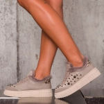 Admire Sneakers, Taupe Color