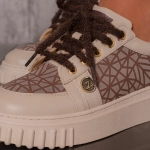 Figures Sneakers, Beige Color