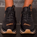 Attract The Energy Sneakers, Black Color