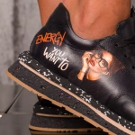 Attract The Energy Sneakers, Black Color
