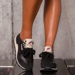 Feather Sneakers, Black Color