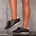 Feather Sneakers, Black Color