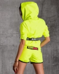 Lively Short-Sleeve Windbreaker, Yellow Color