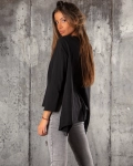 Rosemary Top With Back Detail, Black Color