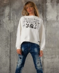 Romeo + Juliet Sweatshirt, White Color
