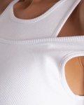 On Repeat Tank Top, White Color