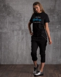 Love Songs T-Shirt With Iridescent Details, Black Color