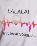 Love Songs T-Shirt With Iridescent Details, Black Color