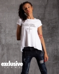 Confess Backless T-Shirt, White Color
