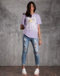 Elegancia T-Shirt With Tulle, White Color